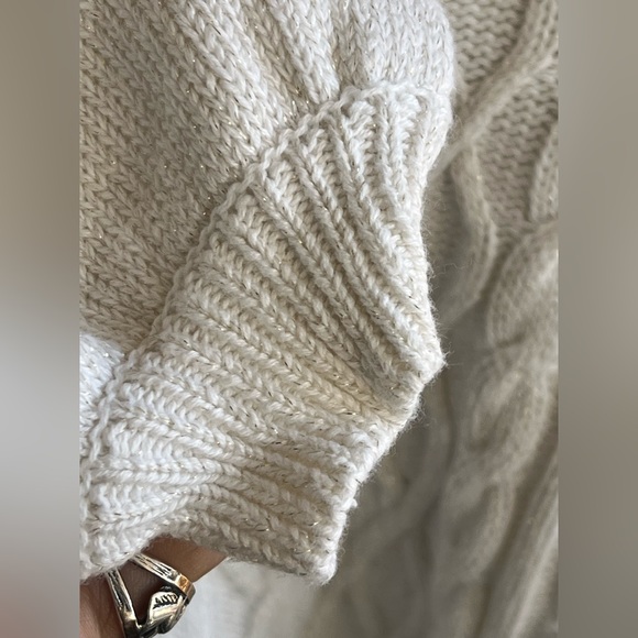 Janie And Jack Cable Knit Scallop Collar Sweater - Picture 12 of 16